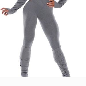 Bombshell Sportswear Grey High-Waisted Ruched Leggings